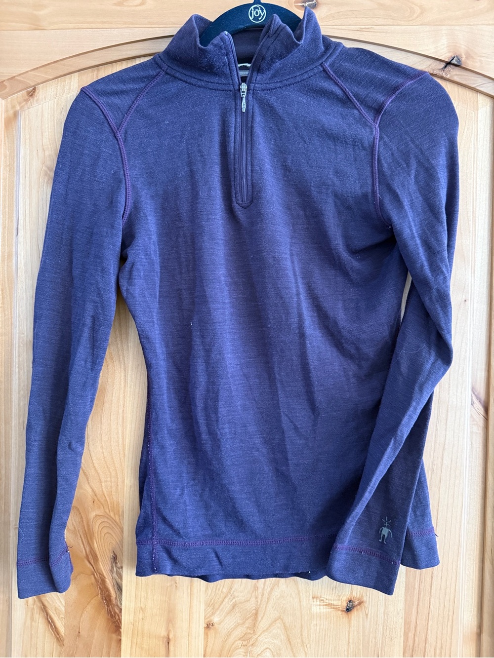 Women’s Half-Zip Long Sleeve Sweater - Purple